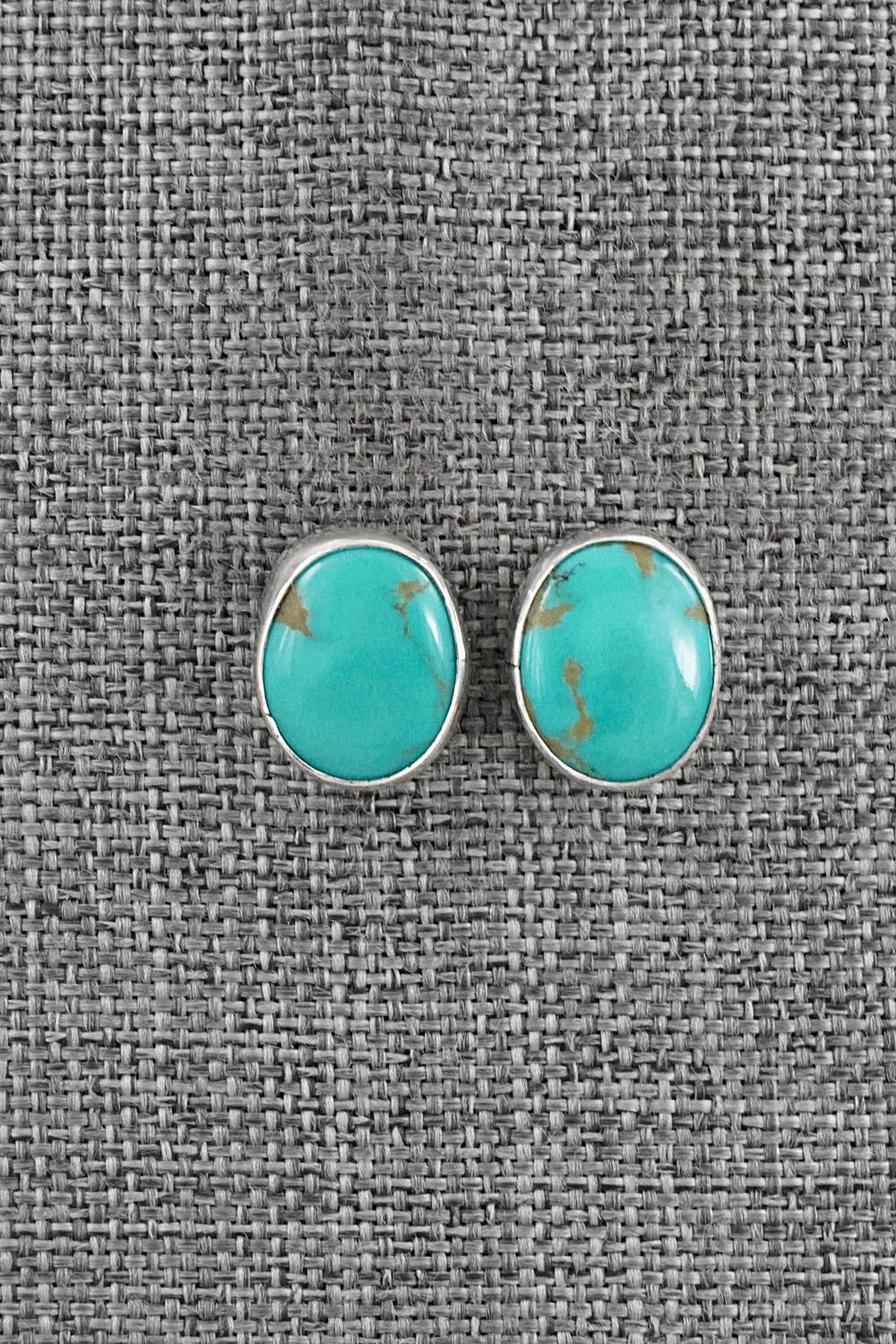 Turquoise & Sterling Silver Earrings - Rosemary Saunders