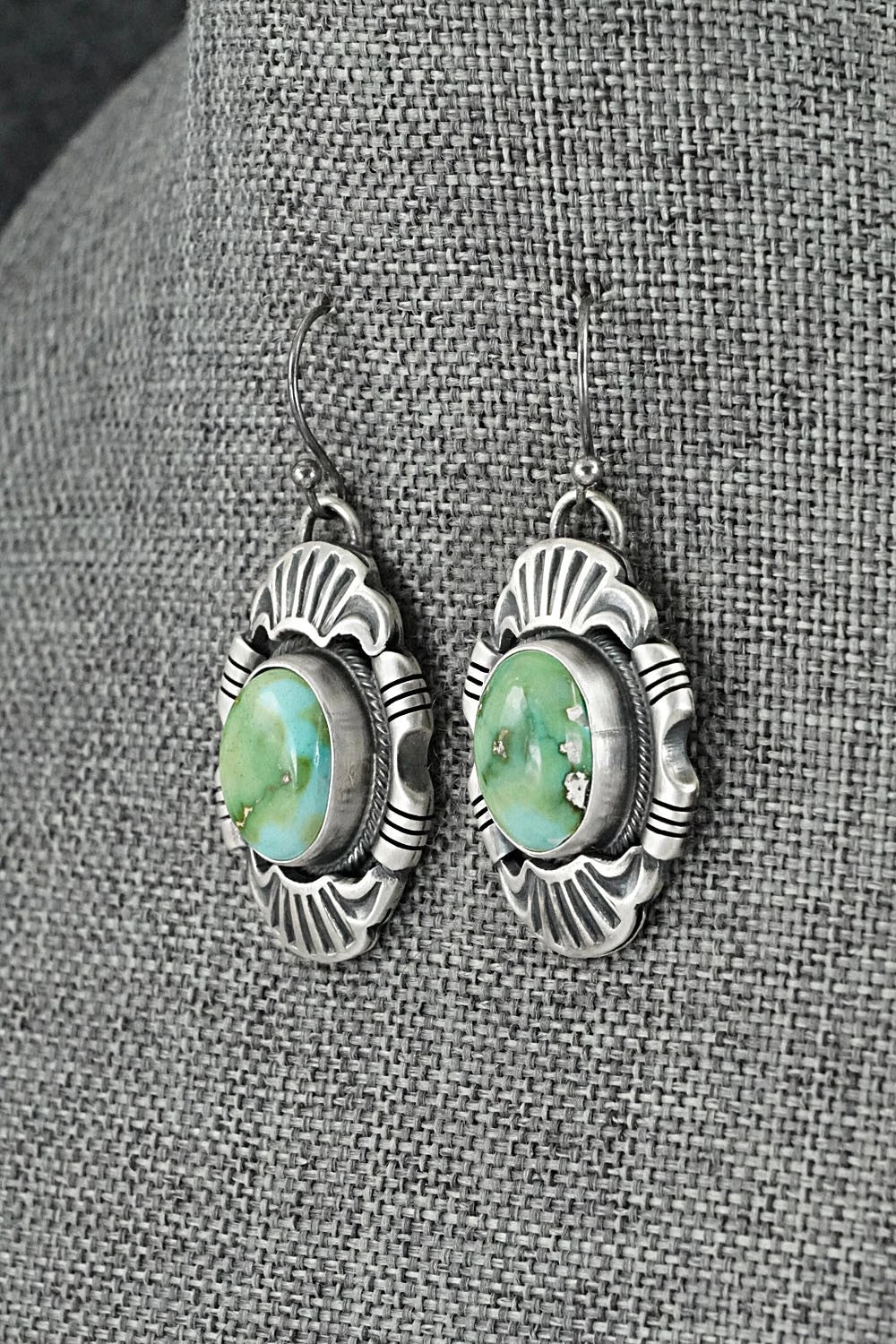 Turquoise & Sterling Silver Necklace and Earrings Set - Jackson Hoskie