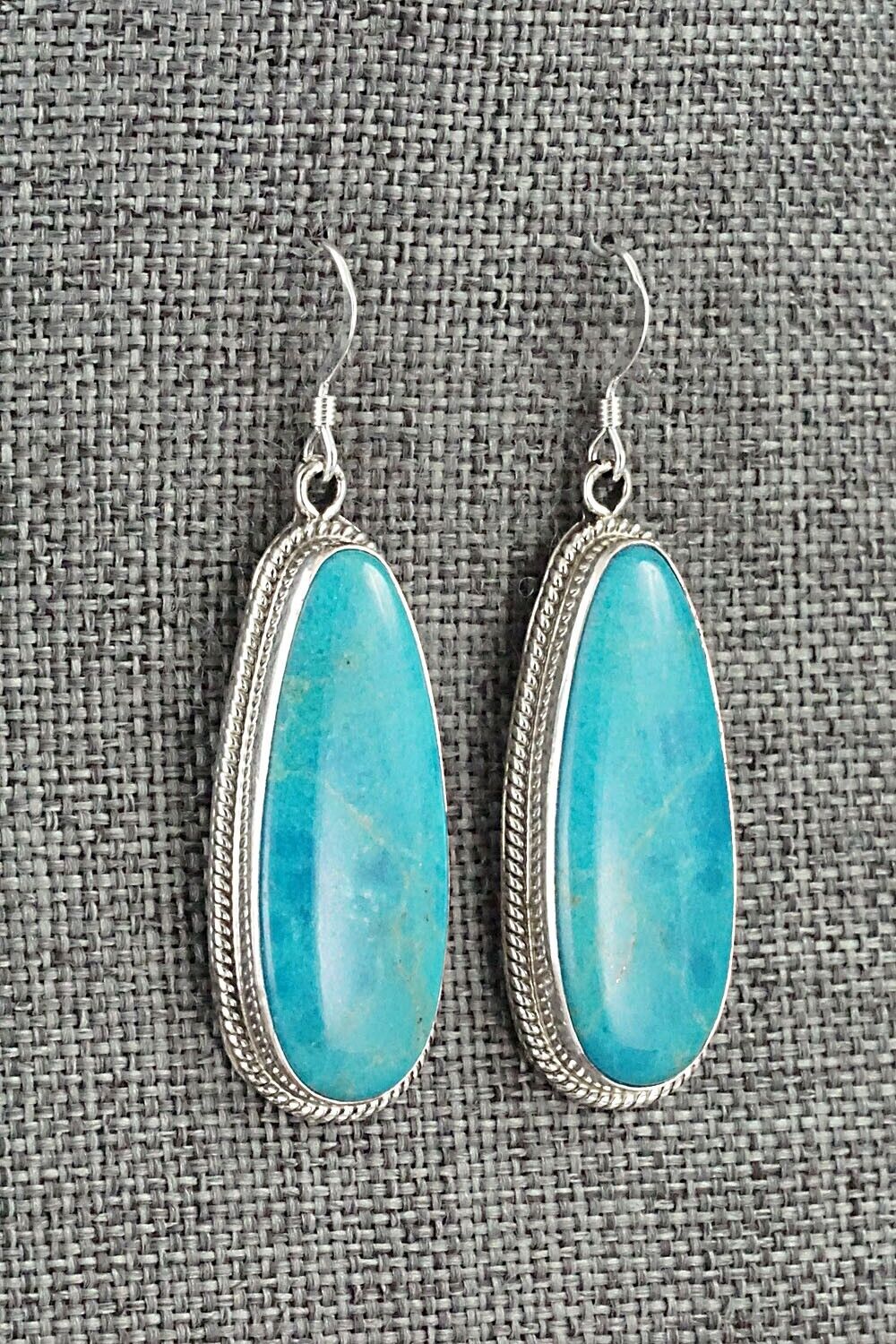 Turquoise and Sterling Silver Earrings - Sharon McCarthy