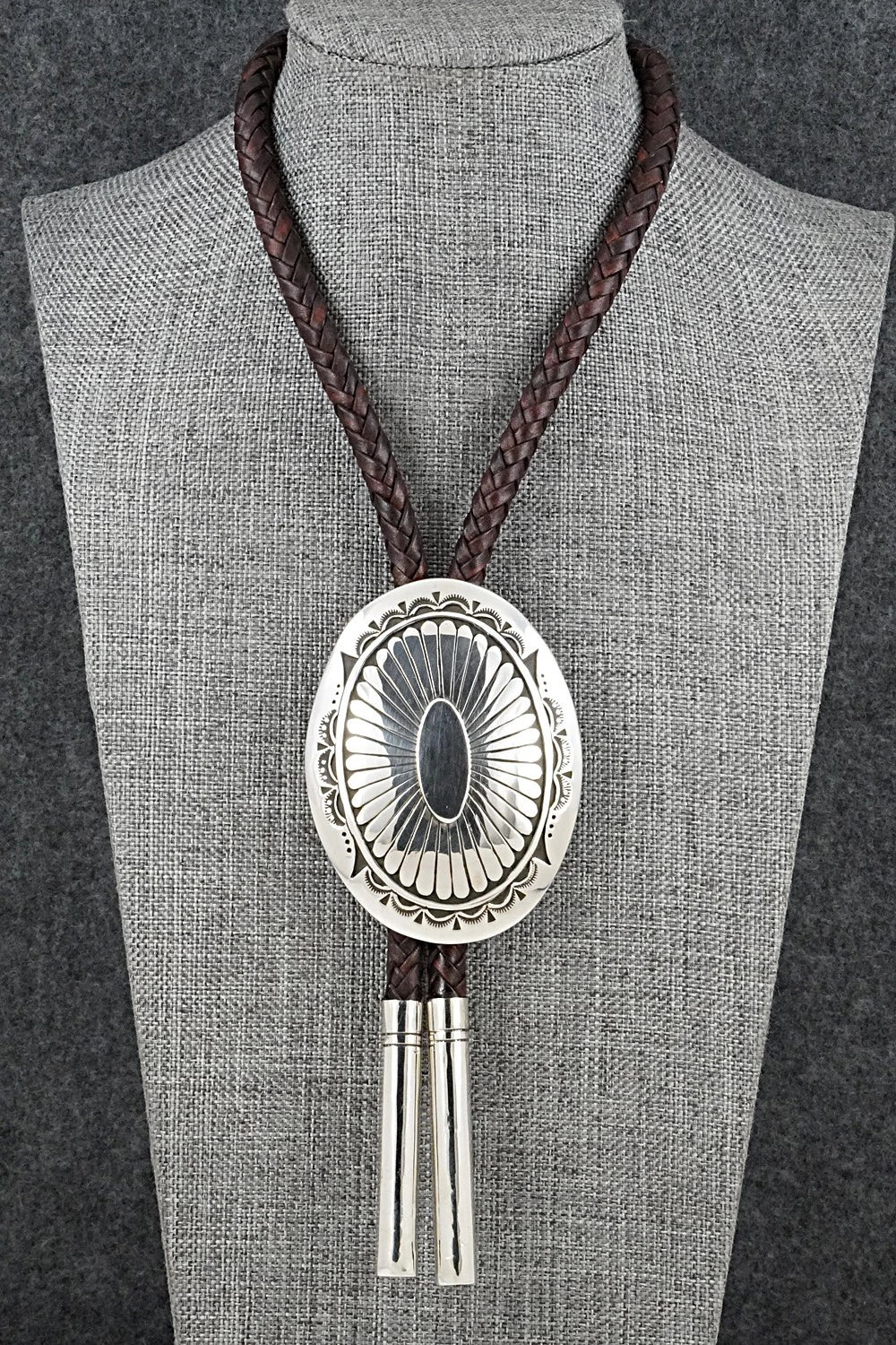 Turquoise & Sterling Silver Bolo Tie and Buckle - Charlie John