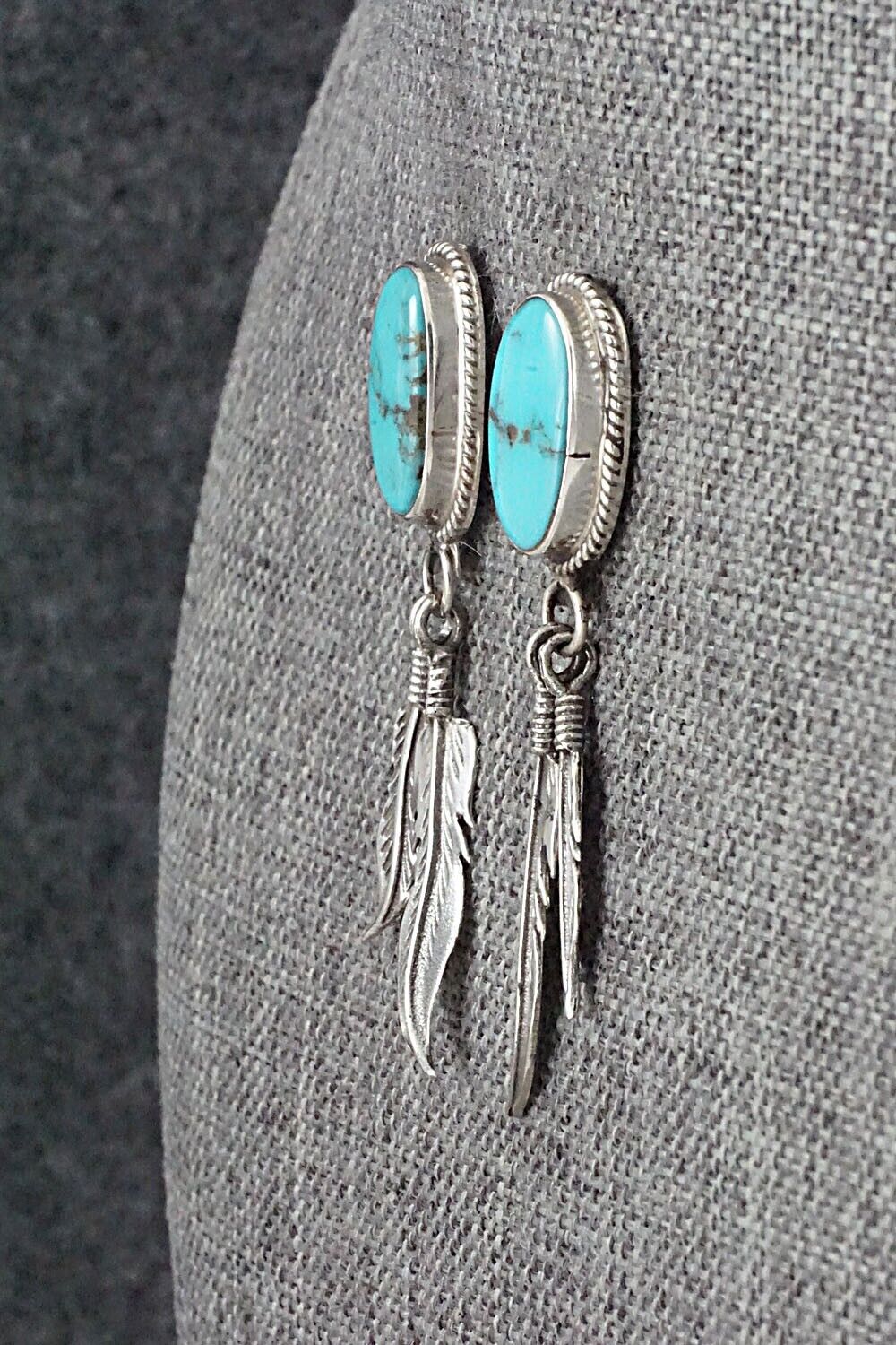 Turquoise and Sterling Silver Earrings - Sharon McCarthy