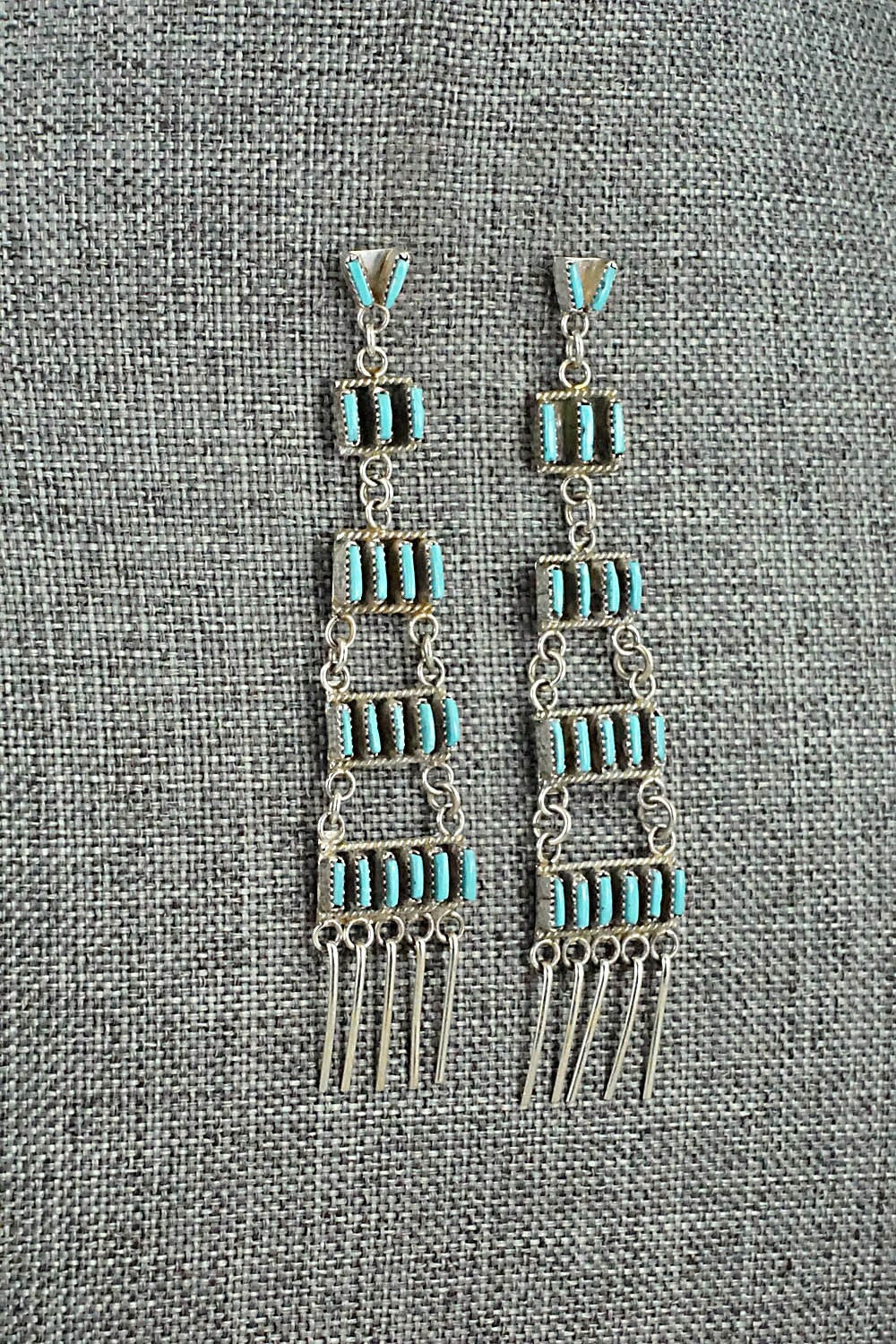 Turquoise & Sterling Silver Earrings - Ashley Laate