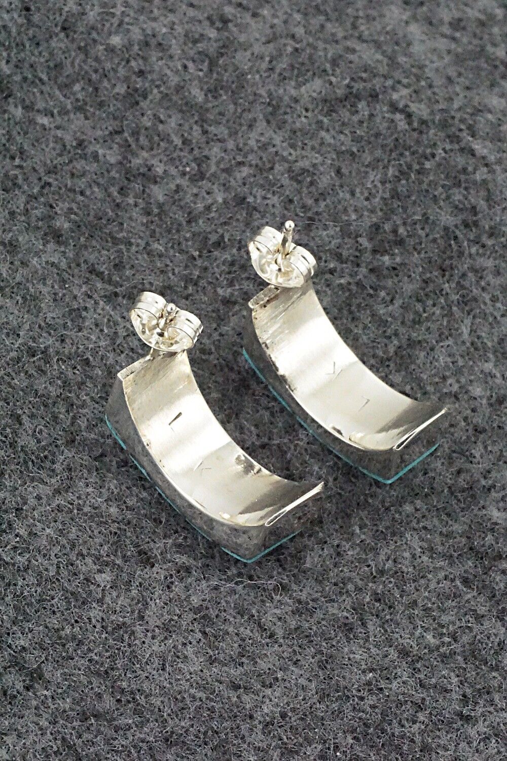 Turquoise & Sterling Silver Earrings - Lloyd Kanesta