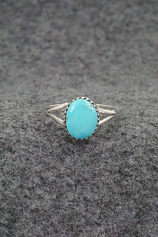 Turquoise & Sterling Silver Ring - Theresa Smith - Size 6.5