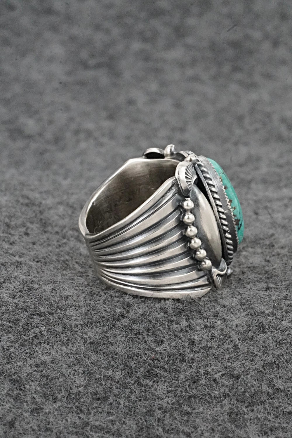 Turquoise & Sterling Silver Ring - Delbert Gordon - Size 7