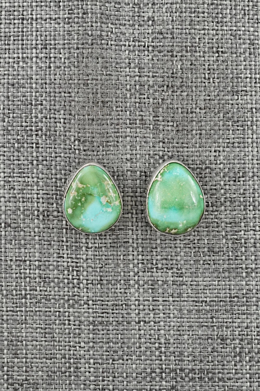 Turquoise & Sterling Silver Earrings - Eugene Gruber