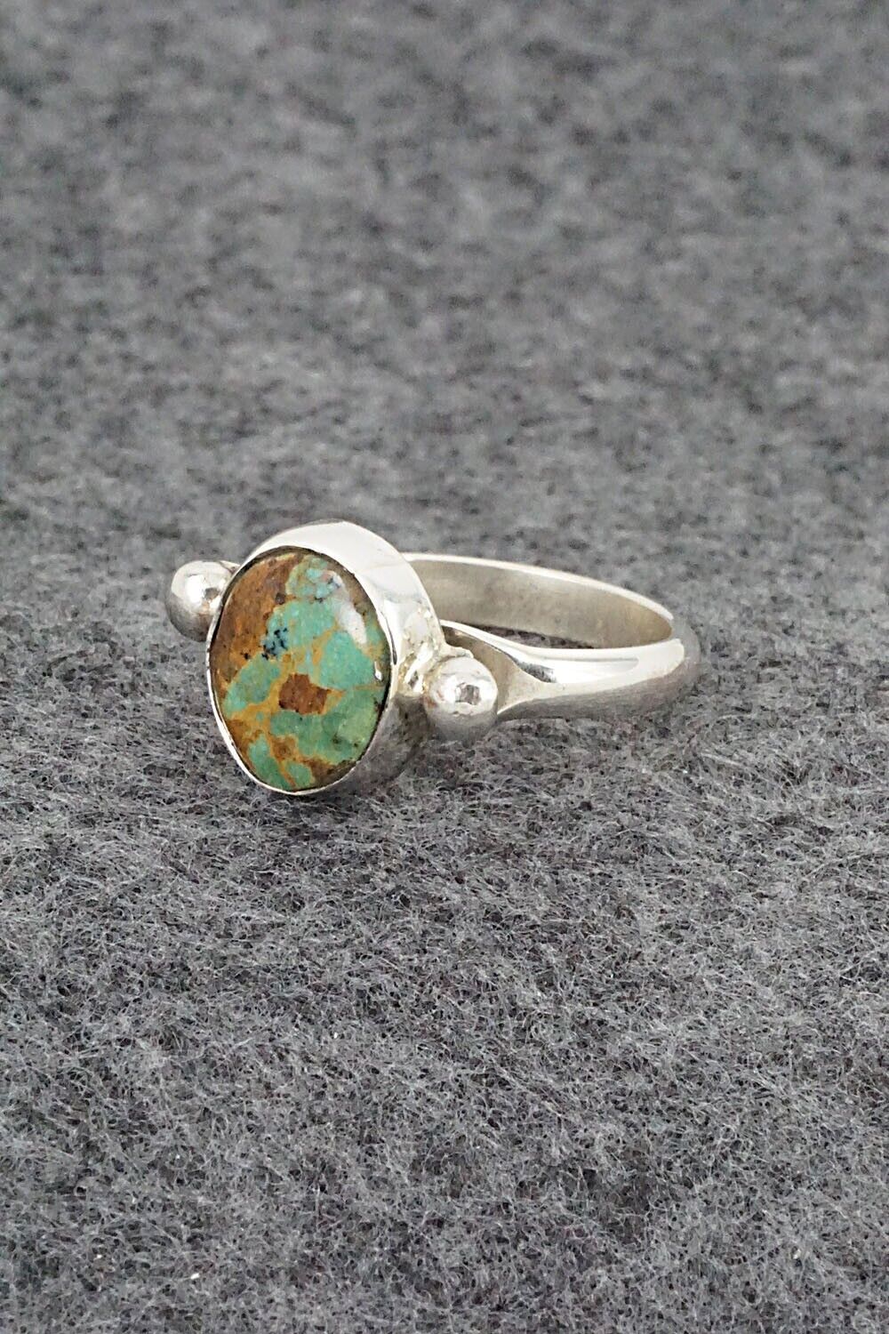 Turquoise & Sterling Silver Ring - Priscilla Reeder - Size 7.25