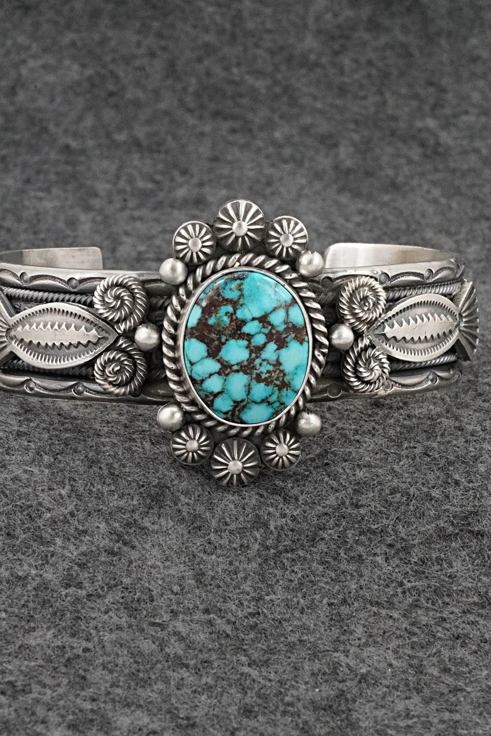 Turquoise & Sterling Silver Bracelet - Michael Calladitto