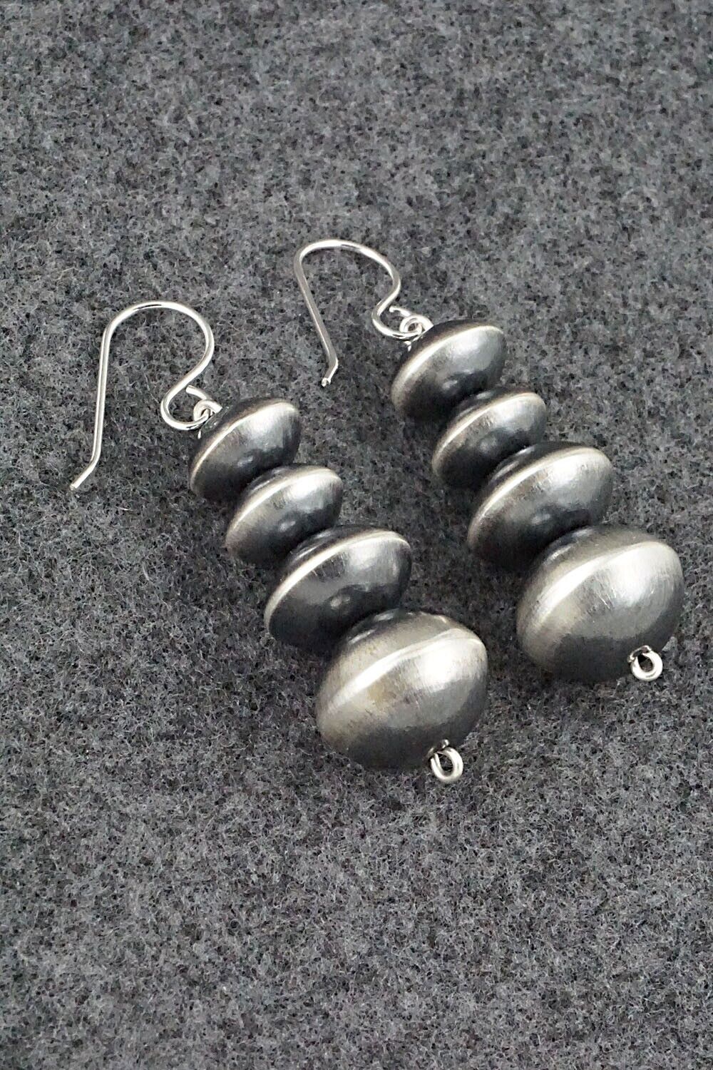 Sterling Silver Navajo Pearl Earrings - Tonisha Haley
