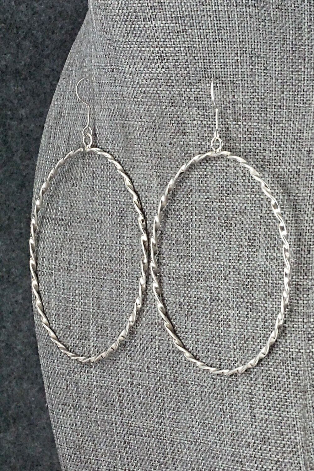 Sterling Silver Hoop Earrings - Nashina Tsosie