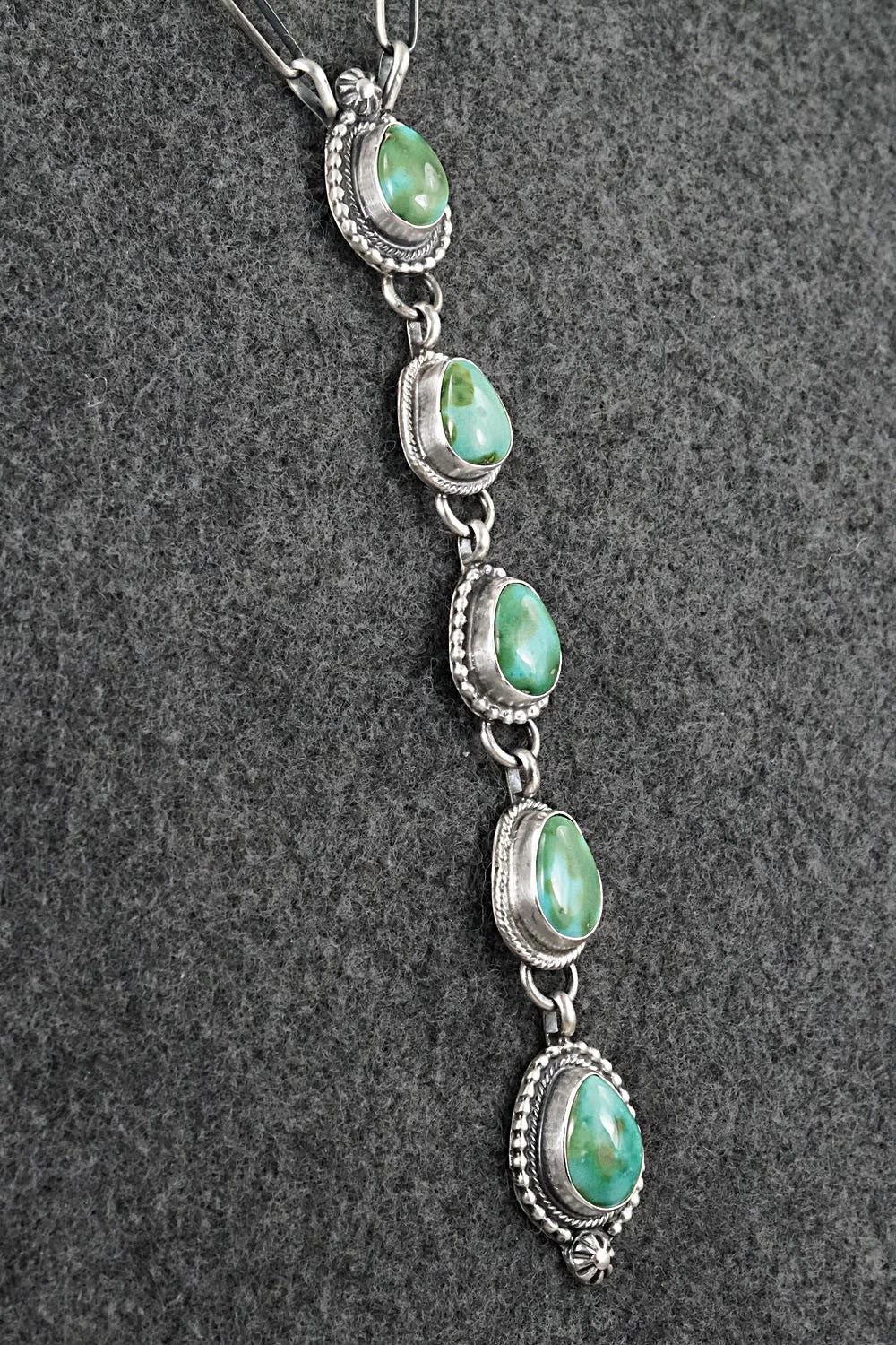 Turquoise & Sterling Silver Necklace - Bobby Johnson