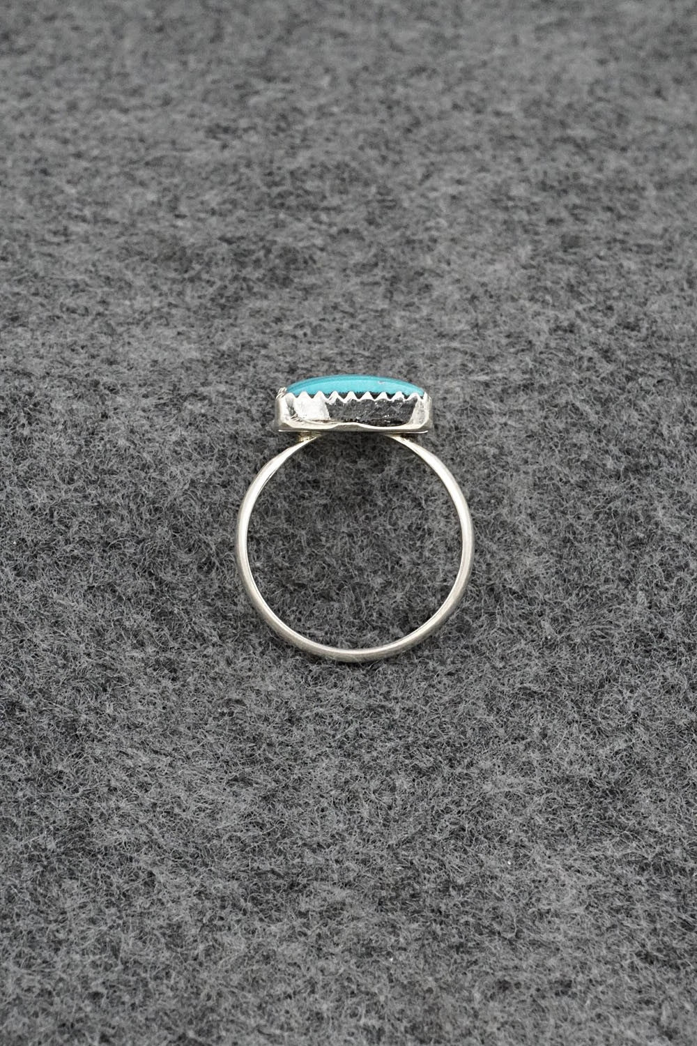 Turquoise & Sterling Silver Ring - Priscilla Reeder - Size 7.25