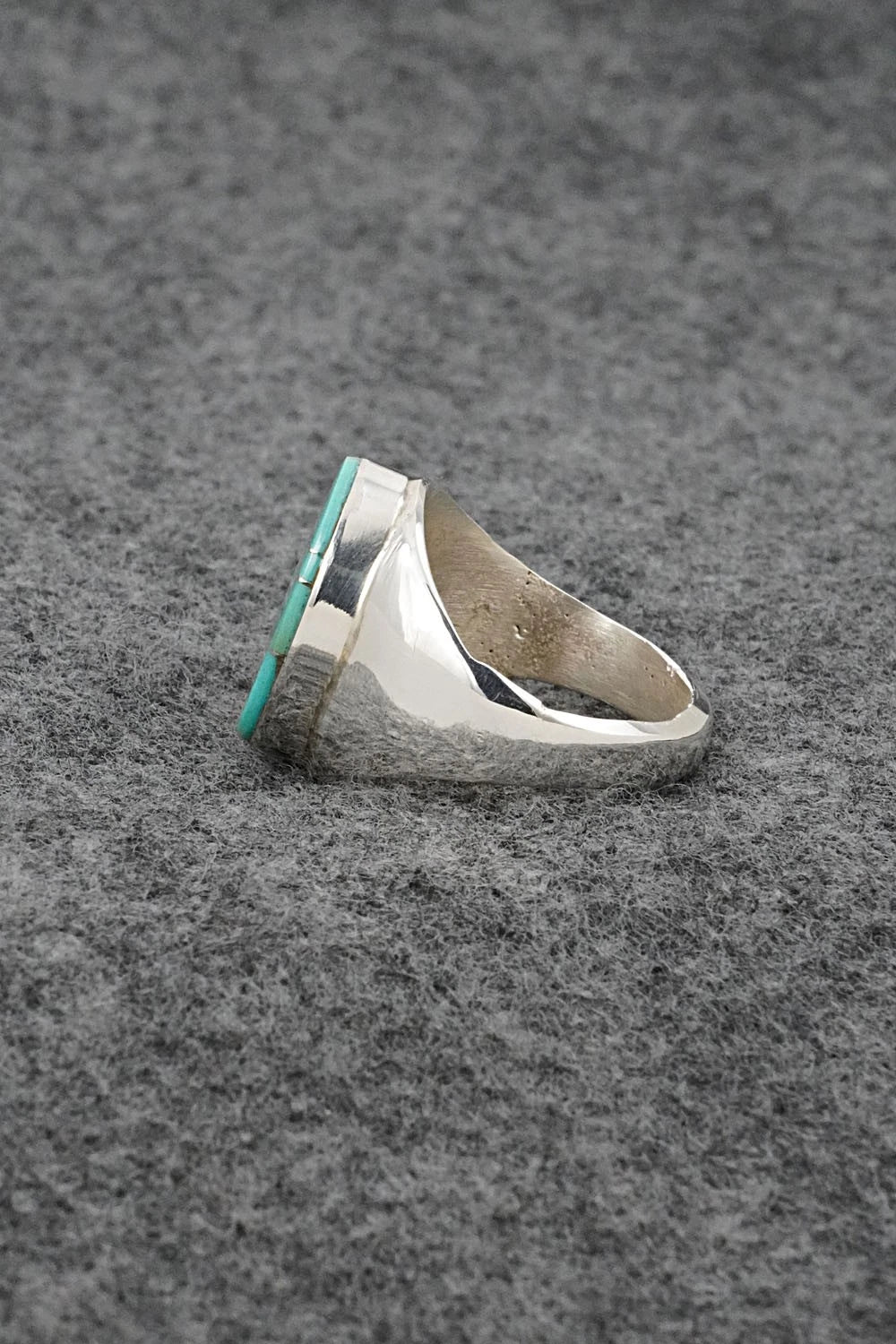 Turquoise & Sterling Silver Ring - Wilbert Gray - Size 9.5