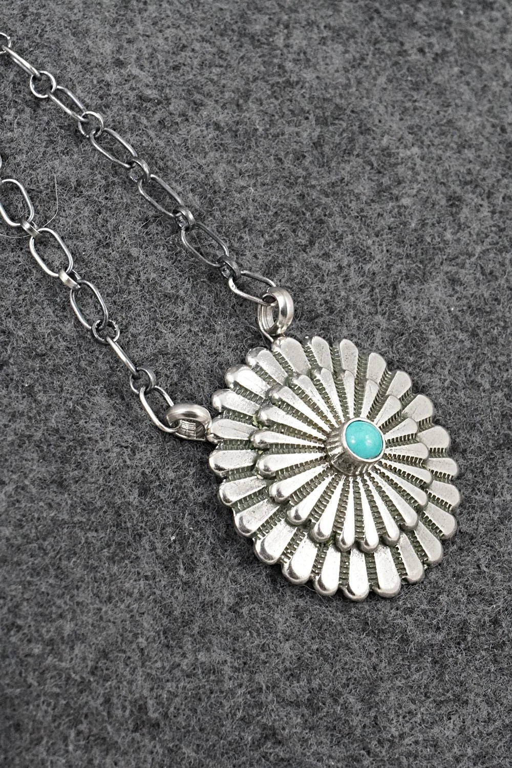 Turquoise & Sterling Silver Necklace - Sheldon Mariano