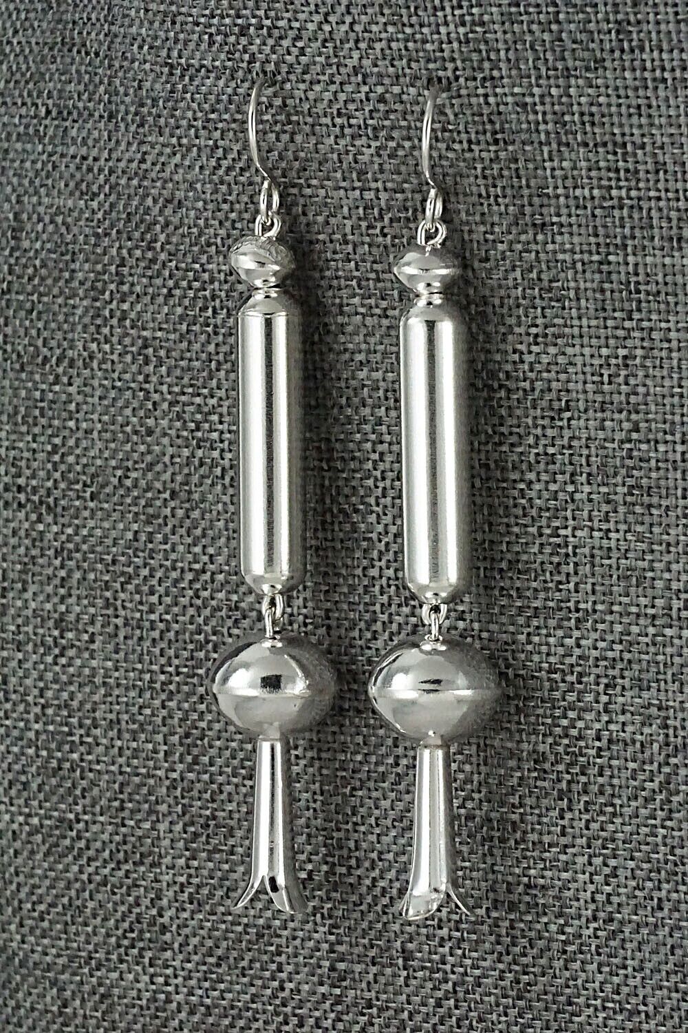 Sterling Silver Navajo Pearl Earrings - Tonisha Haley