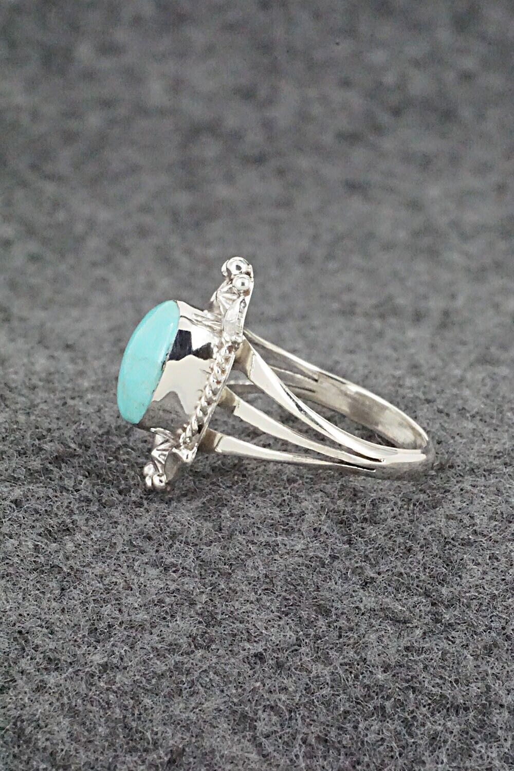 Turquoise & Sterling Silver Ring - Theresa Smith - Size 9