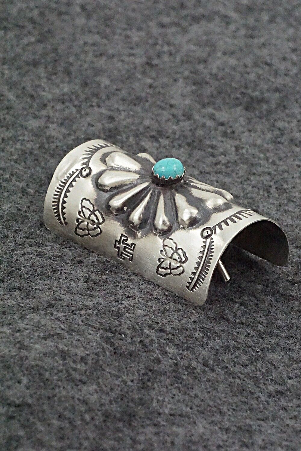 Turquoise & Sterling Silver Hair Pin - Arlene Soce