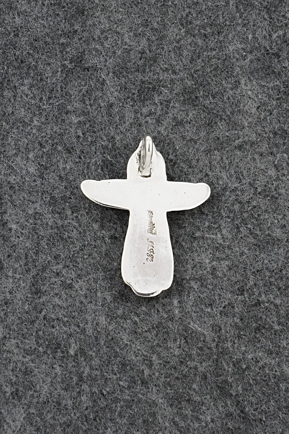 Coral & Sterling Silver Pendant - Murray Hannaweeka