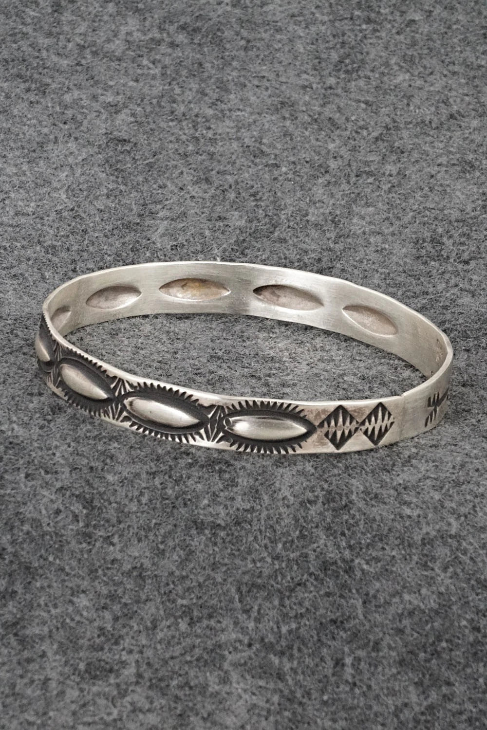 Sterling Silver Bangle Bracelet - Elvira Bill