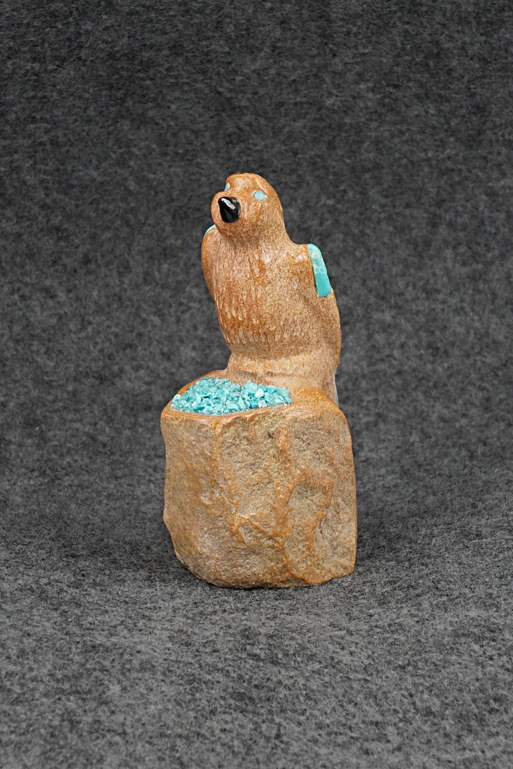 Quail Zuni Fetish Carving - Freddie Leekya