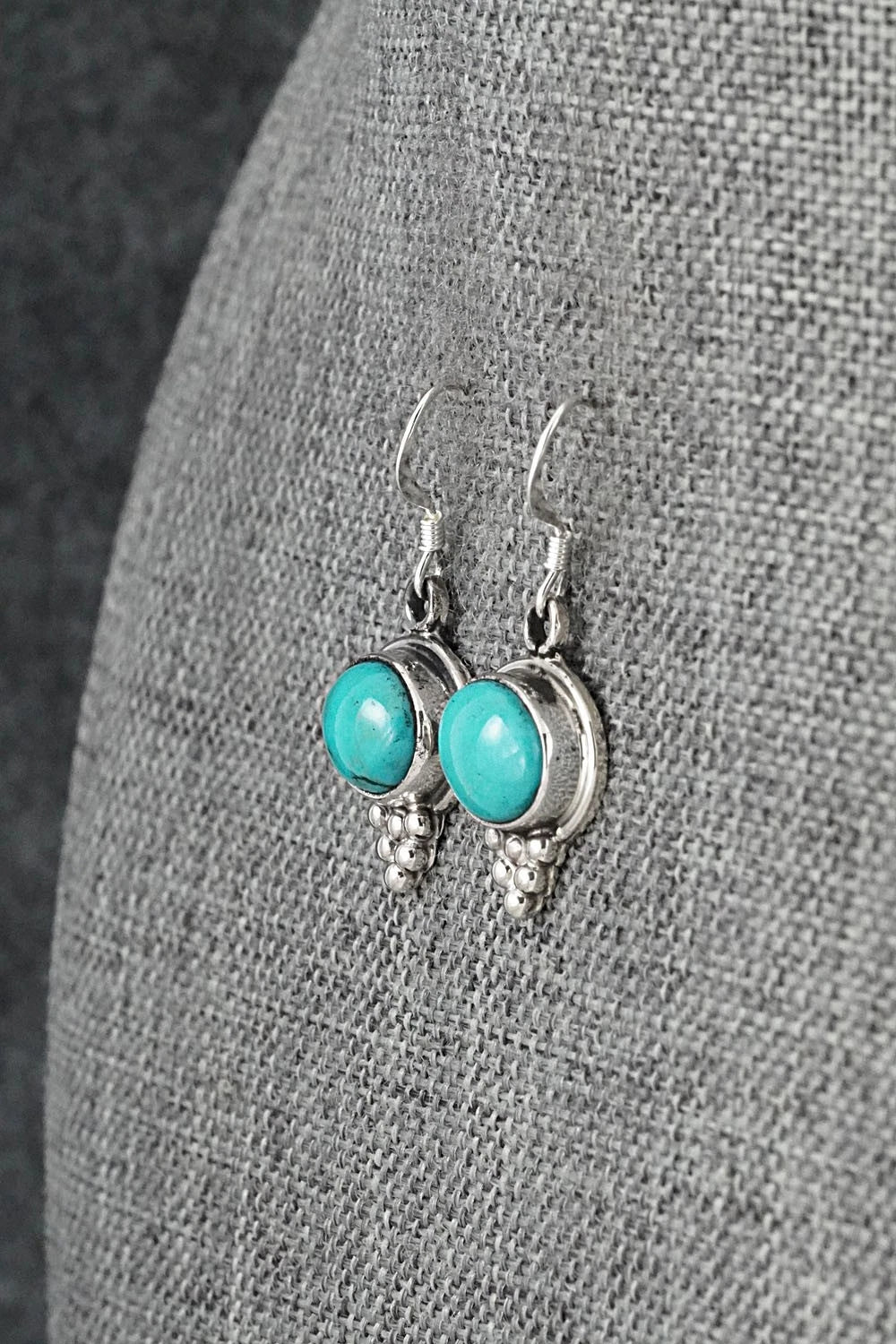Turquoise & Sterling Silver Earrings - Isabelle Yazzie