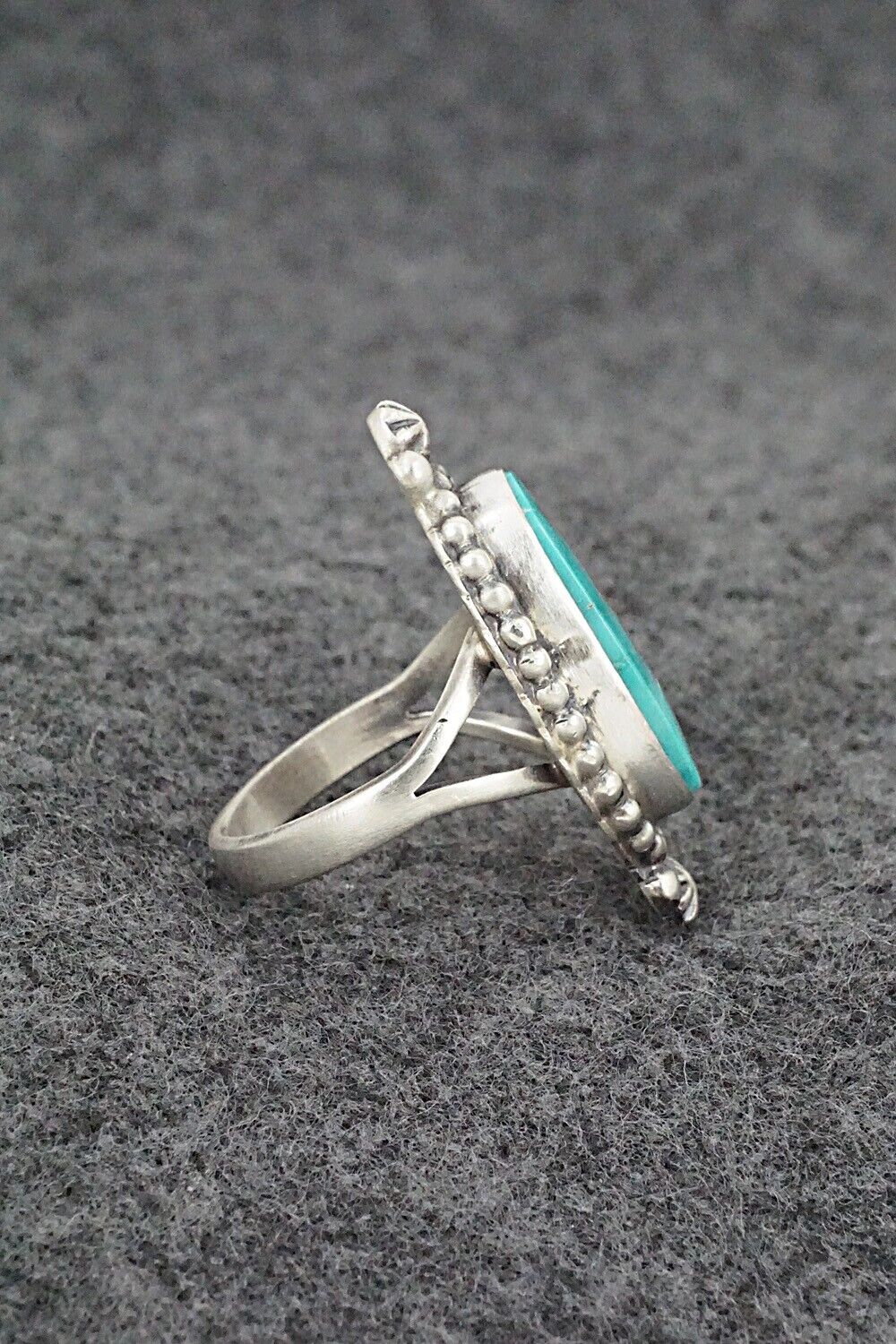 Turquoise & Sterling Silver Ring - Randy Boyd - Size 7.5