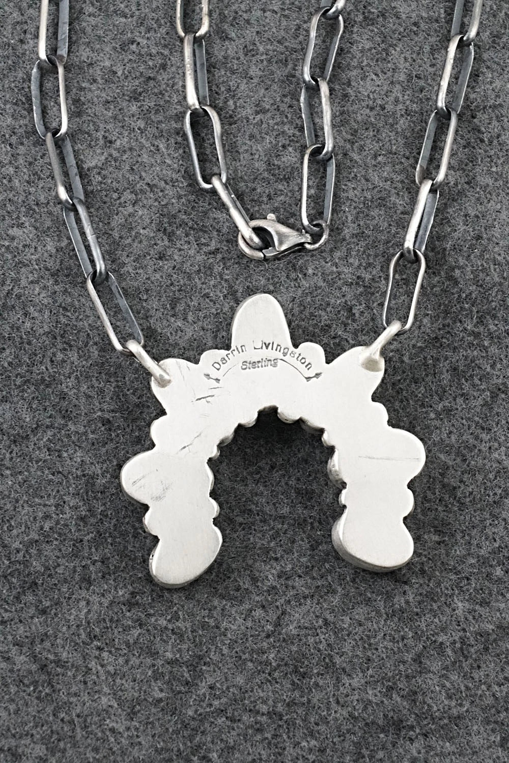 Turquoise & Sterling Silver Necklace - Darrin Livingston
