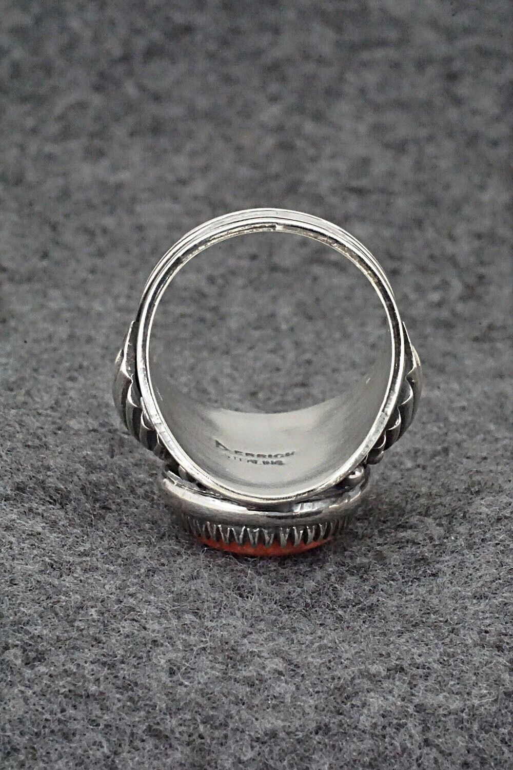 Spiny Oyster & Sterling Silver Ring - Derrick Gordon - Size 10.75