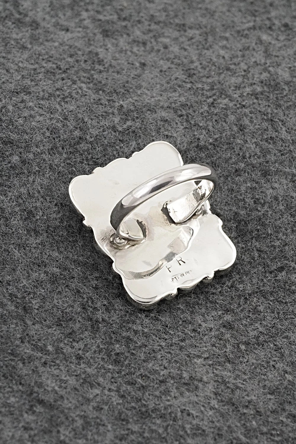 Turquoise & Sterling Silver Ring - Priscilla Reeder - Size 8