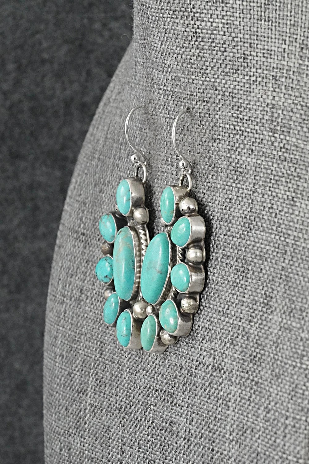 Turquoise & Sterling Silver Earrings - Kathleen Livingston