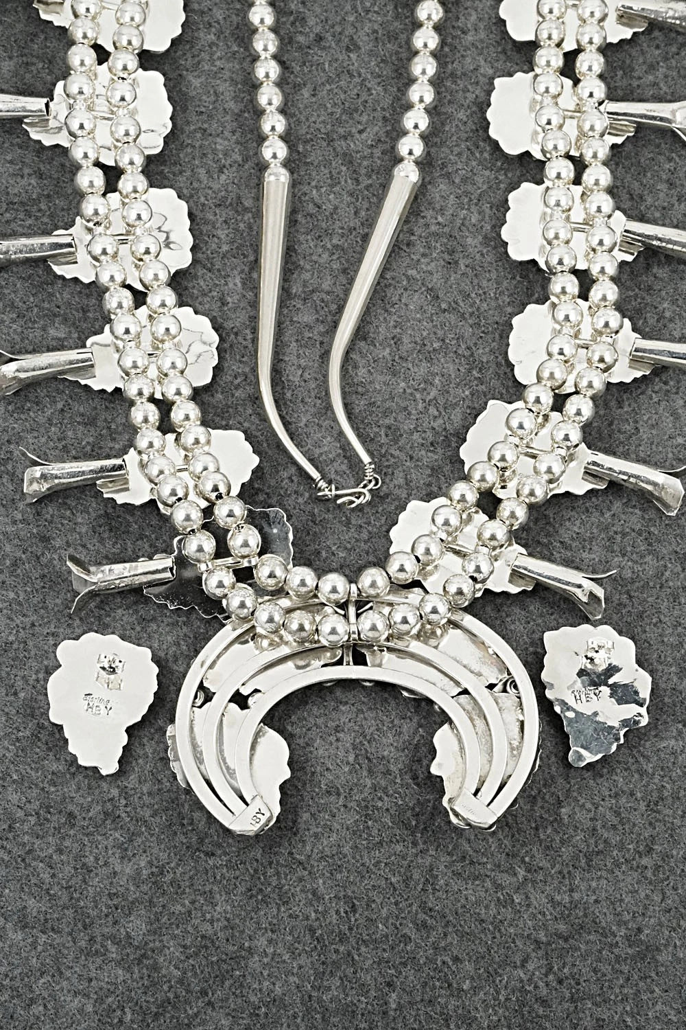 Sterling Silver Squash Blossom Set - Harry B. Yazzie