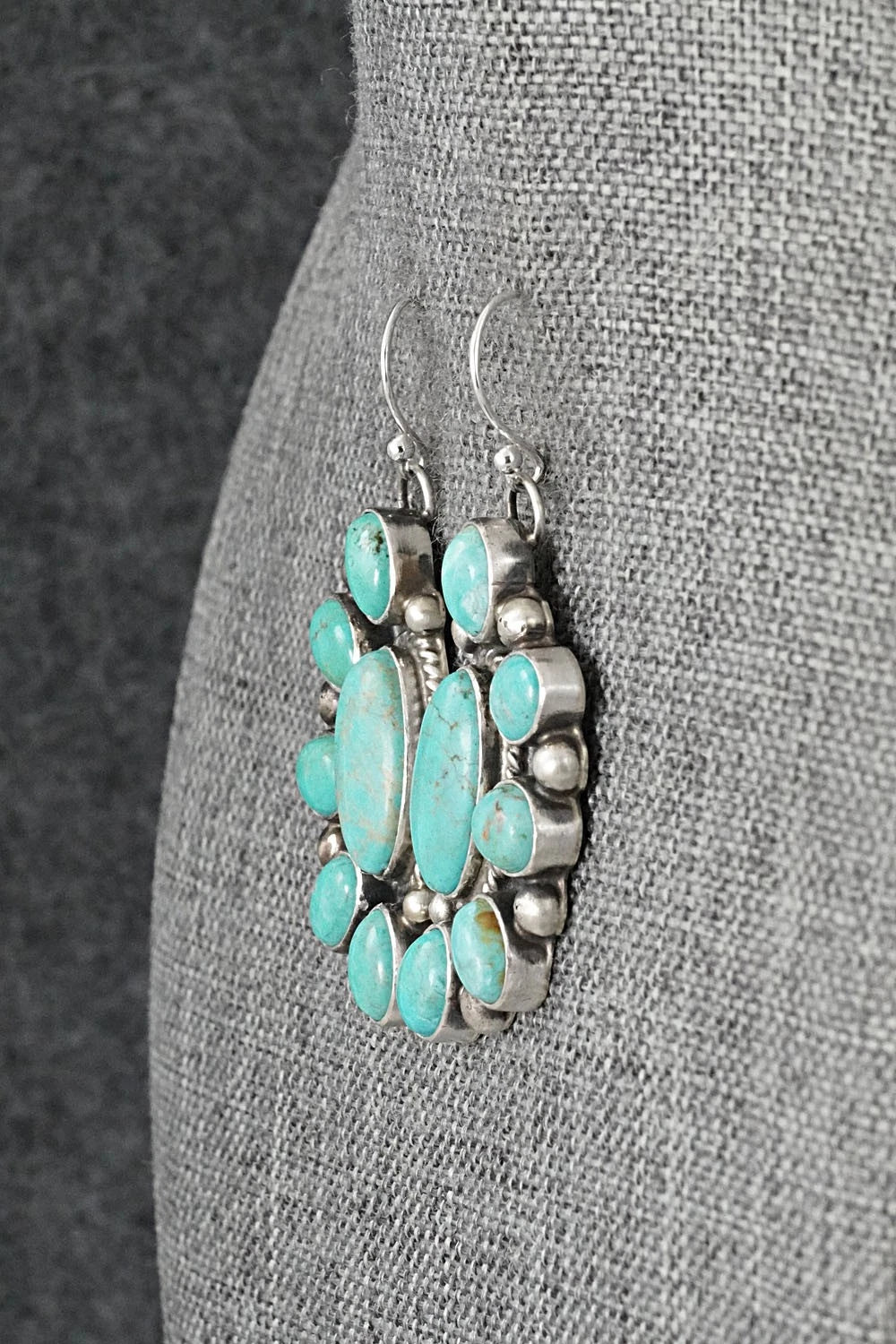 Turquoise & Sterling Silver Earrings - Kathleen Livingston