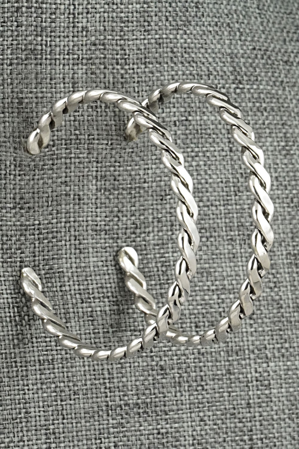 Sterling Silver Hoop Earrings - Elaine Tahe