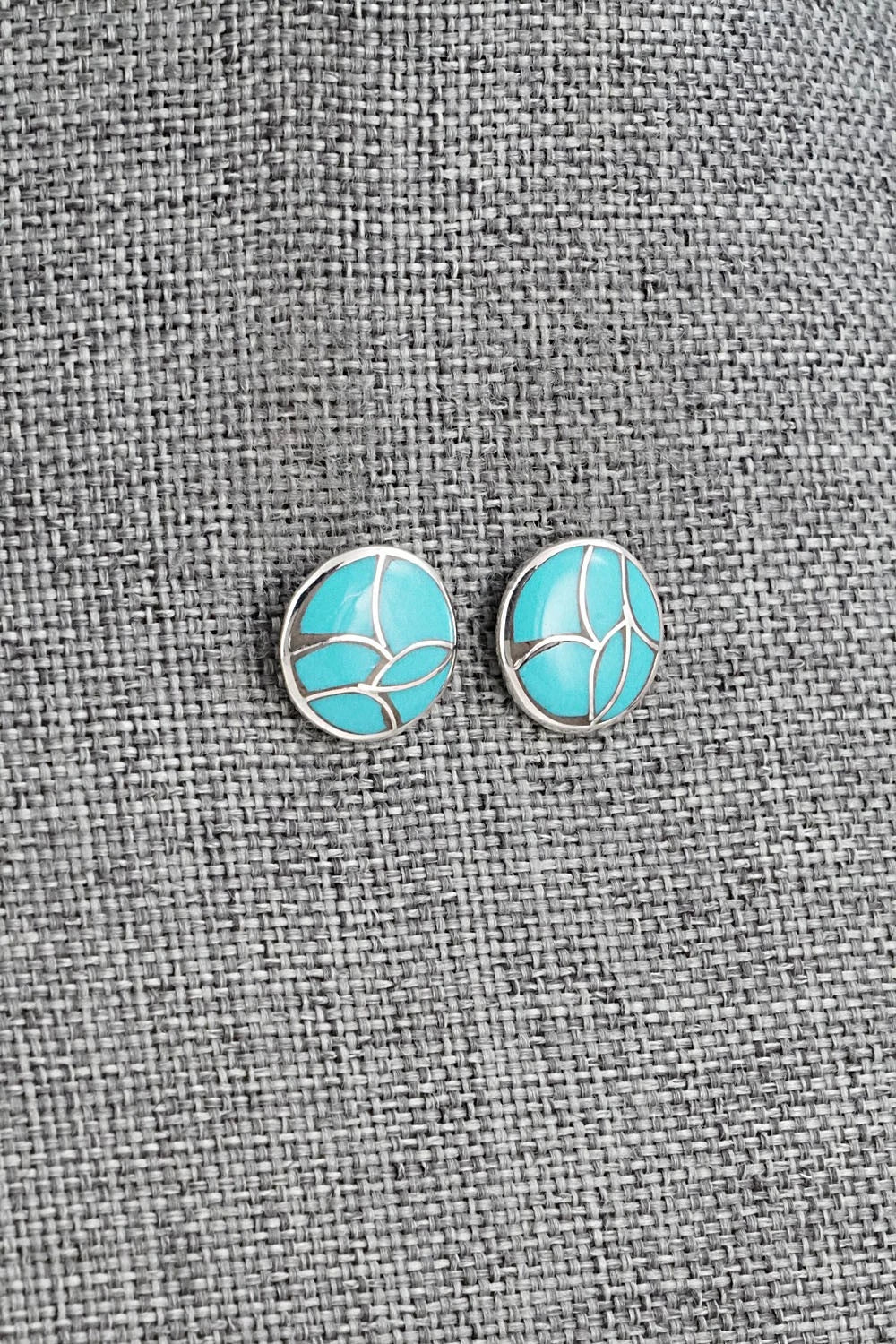 Turquoise & Sterling Silver Earrings - Orena Leekya