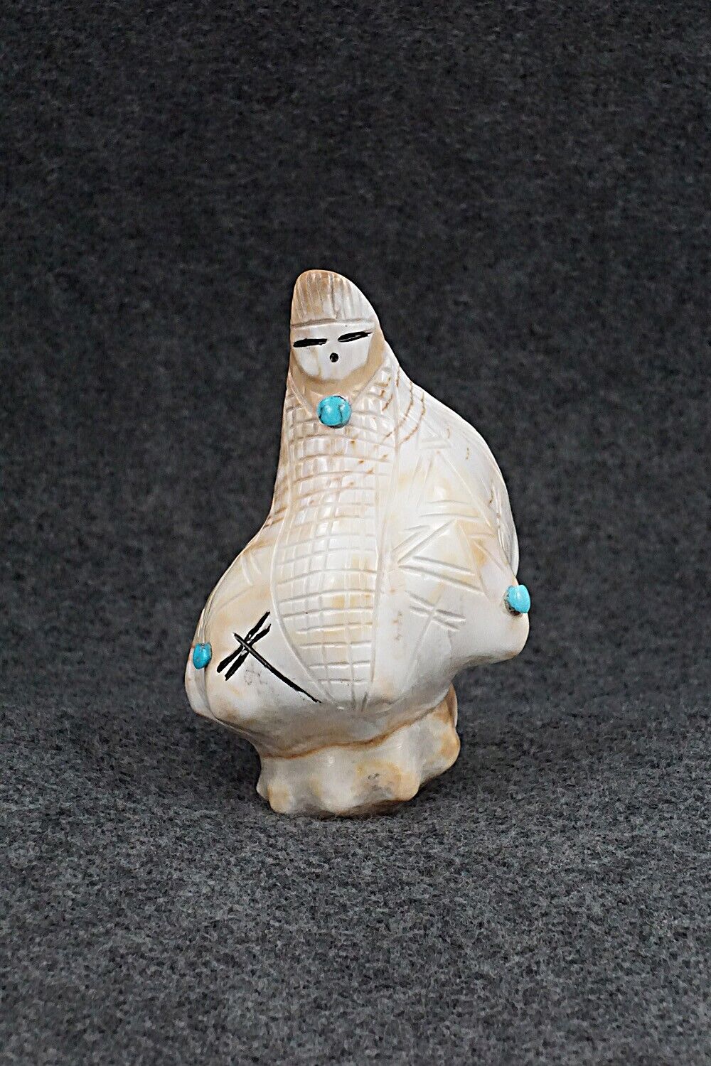 Corn Maiden Zuni Fetish Carving - Daniel Chattin