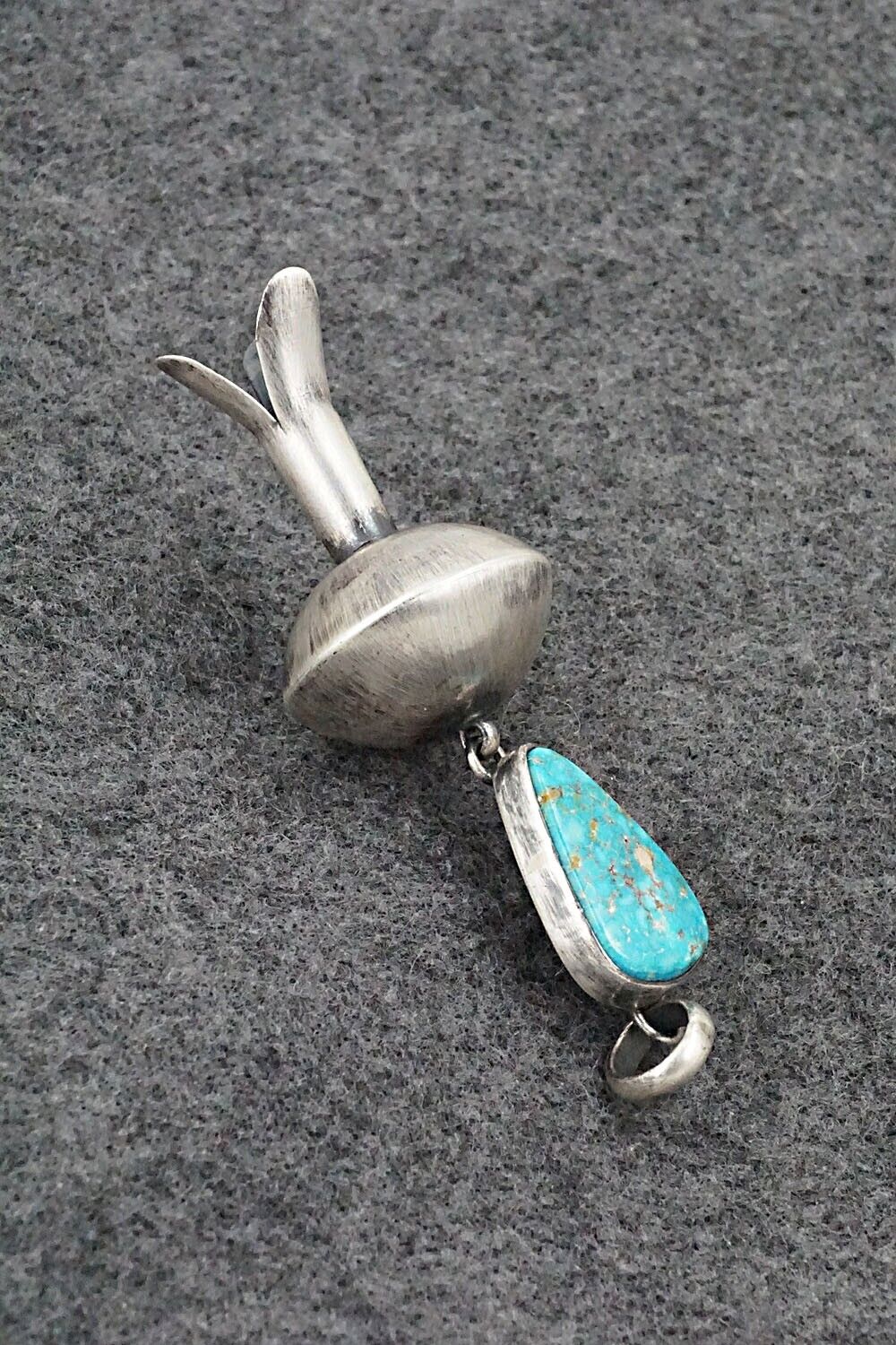 Turquoise & Sterling Silver Pendant - Bernyse Chavez