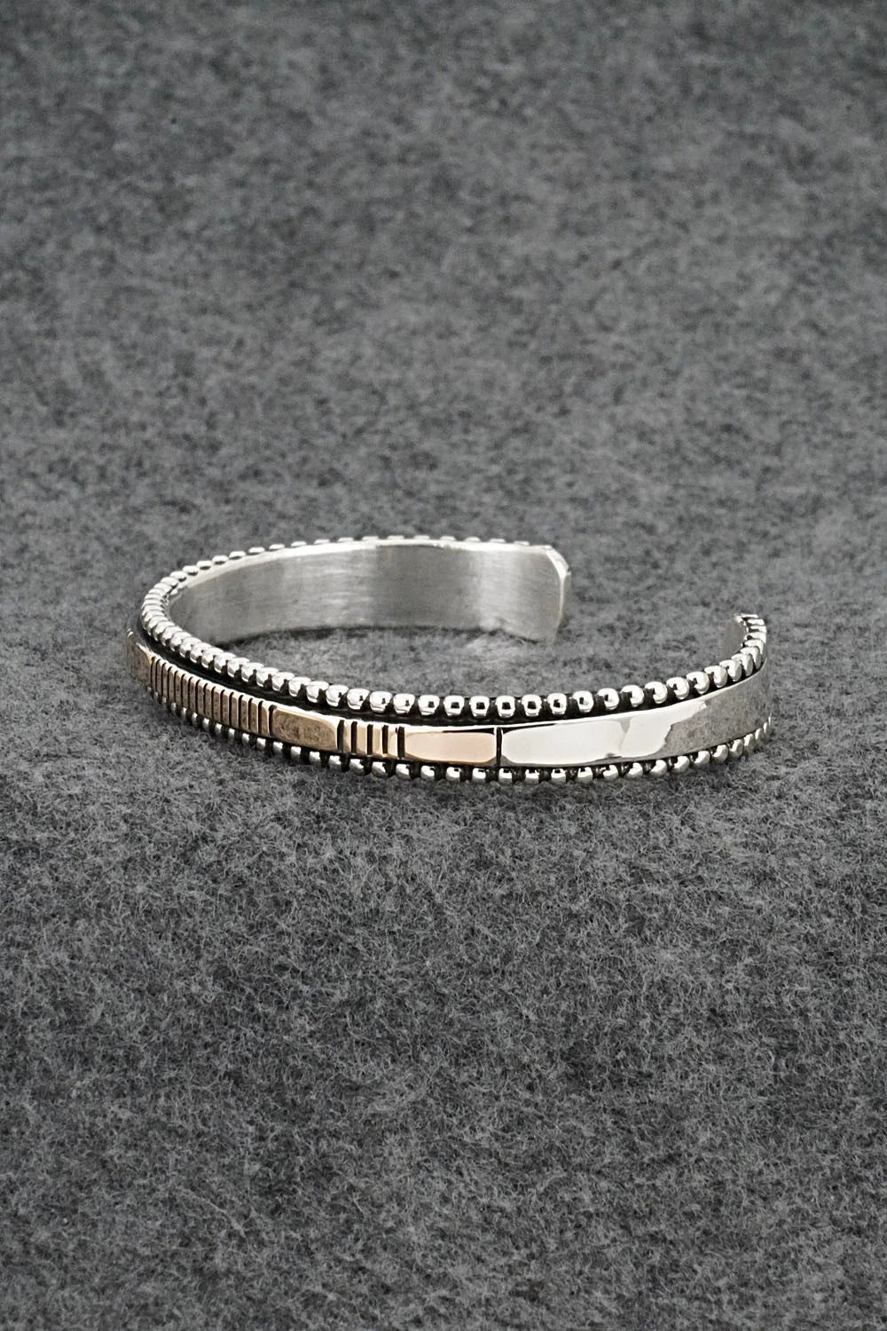 Sterling Silver and 14k Gold Bracelet - Jonathan Nez