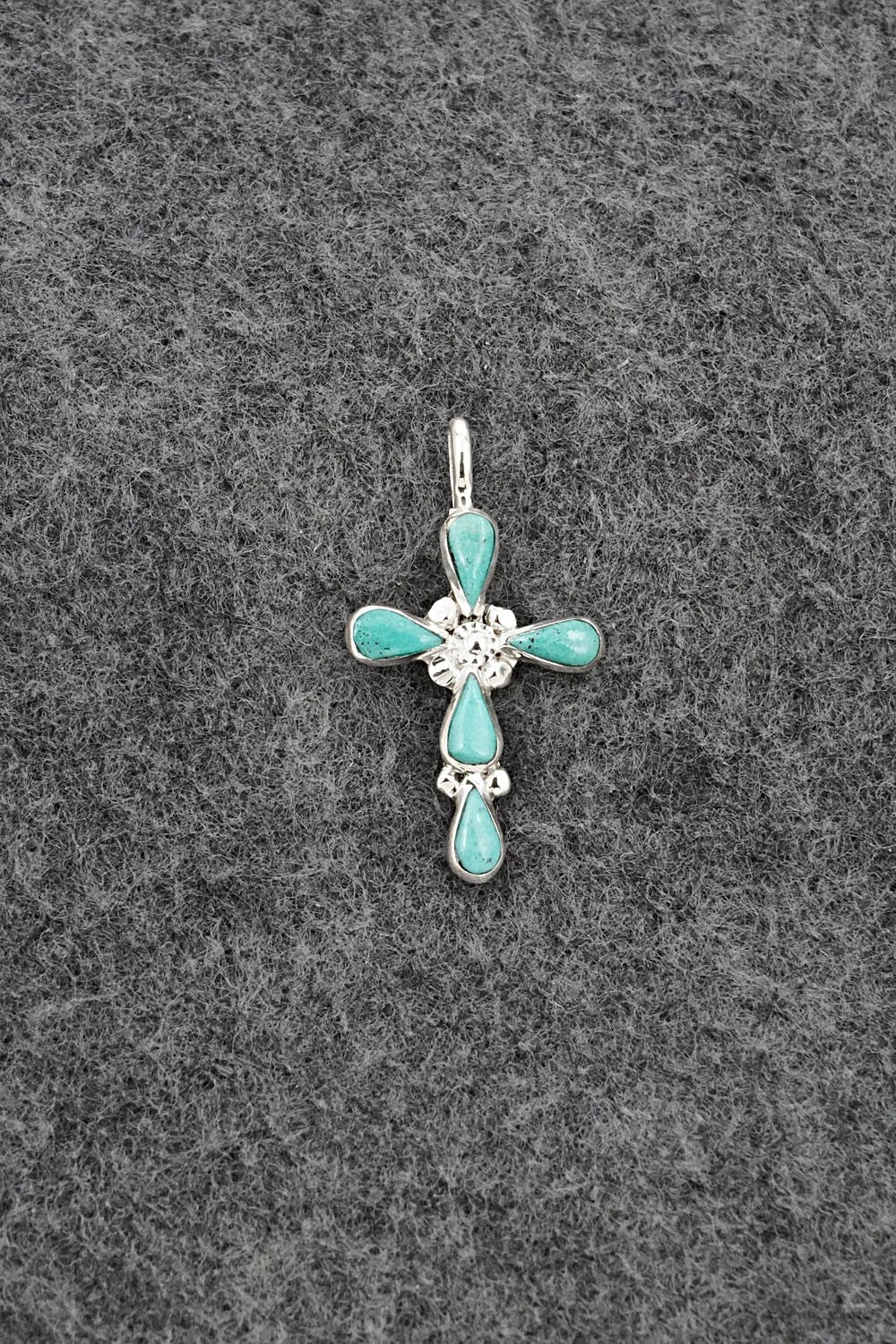 Turquoise & Sterling Silver Pendant - Bryce Vacit