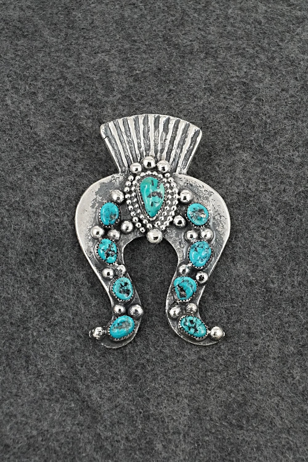 Turquoise & Sterling Silver Pendant - Delbert Arviso