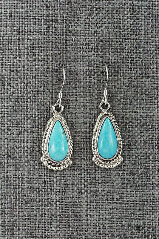 Turquoise and Sterling Silver Earrings - Sharon McCarthy