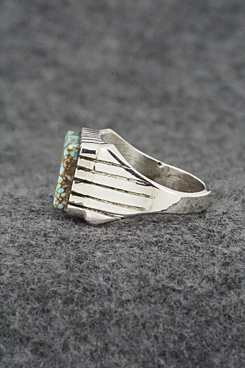 Turquoise & Sterling Silver Ring - Trevor Jack - Size 9.5