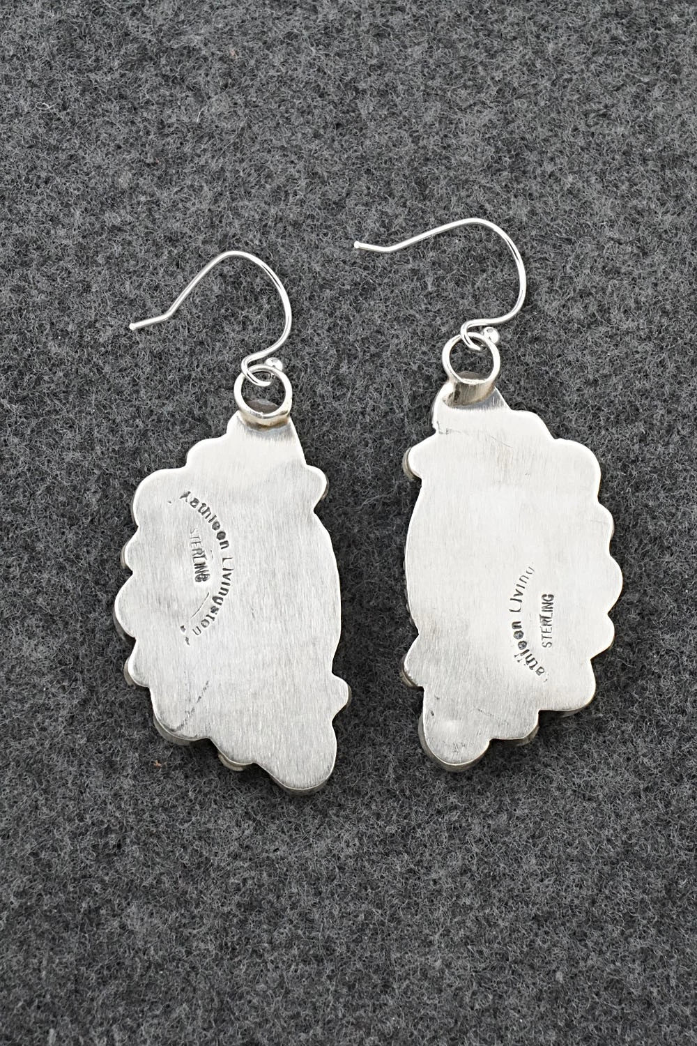 Turquoise & Sterling Silver Earrings - Kathleen Livingston