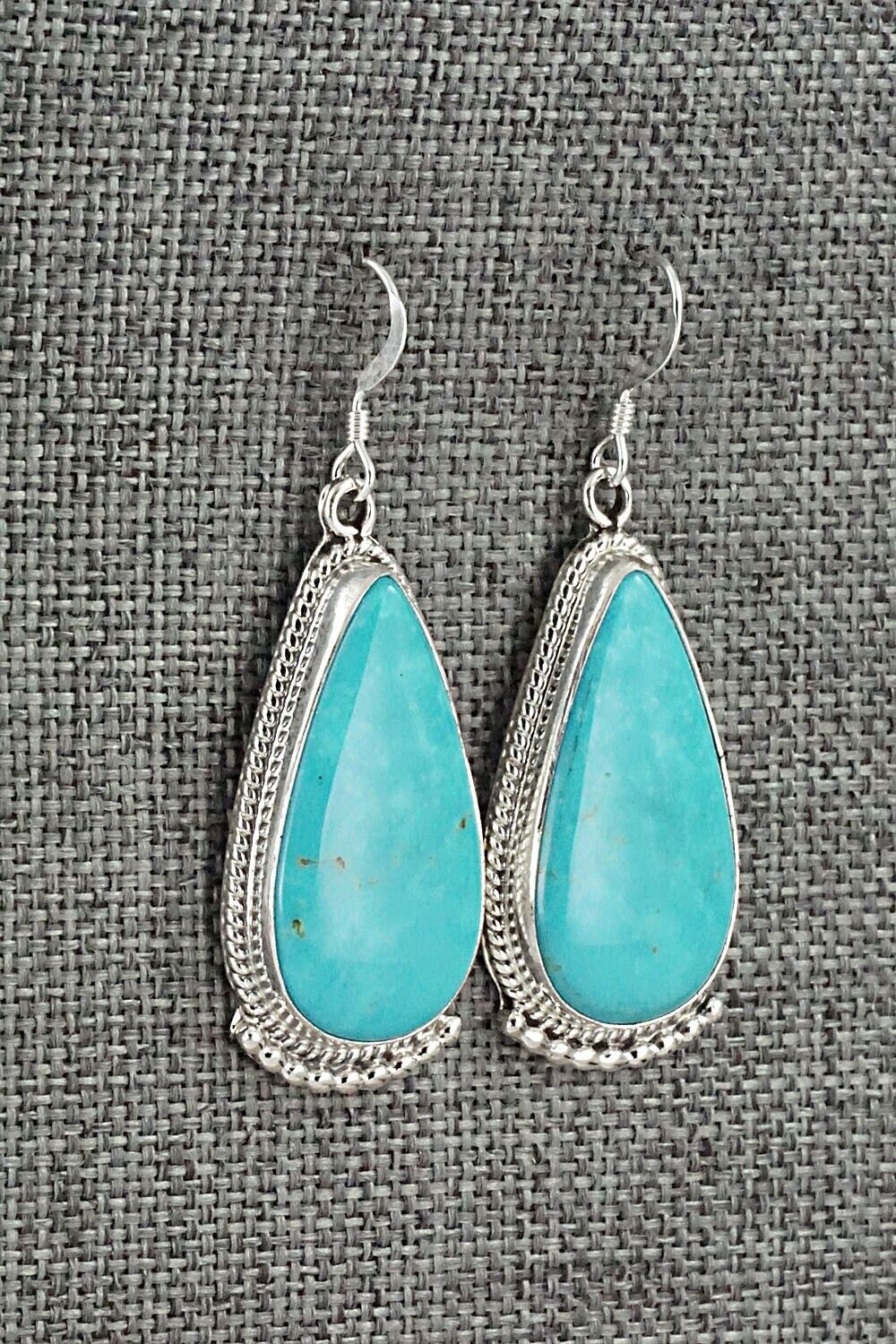 Turquoise & Sterling Silver Earrings - Verley Betone