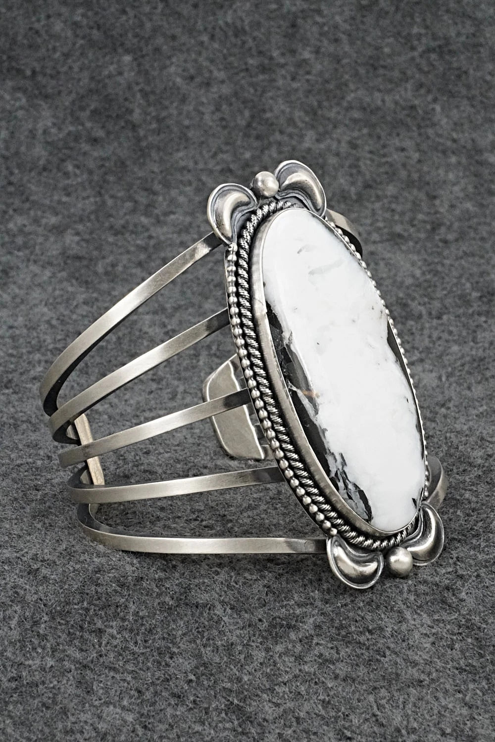 White Buffalo & Sterling Silver Bracelet - Paul Livingston