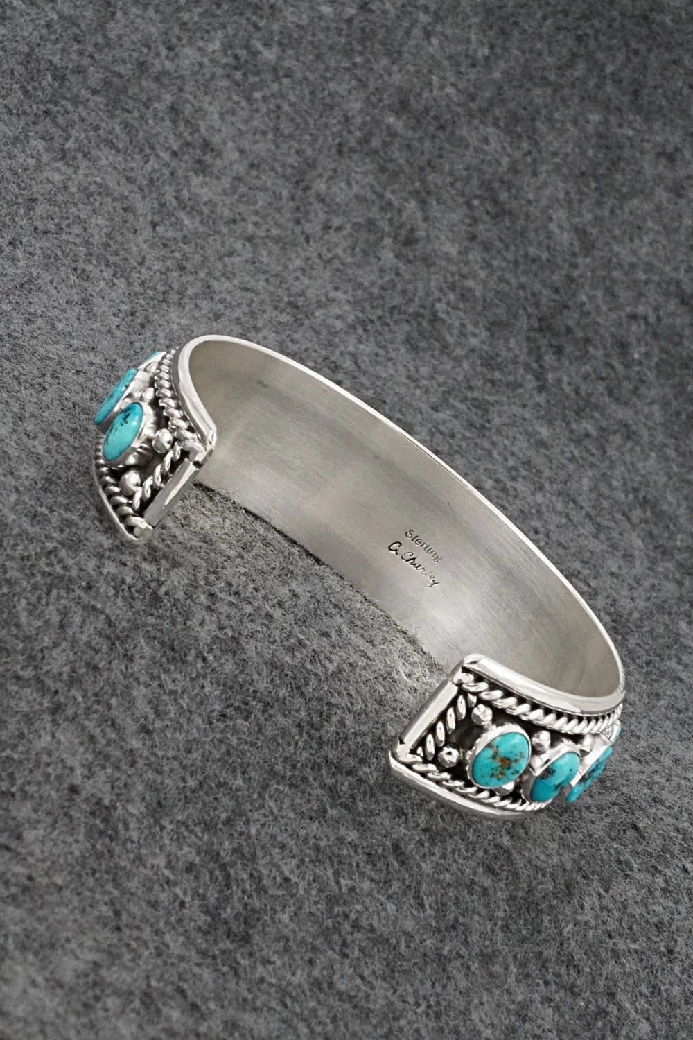 Turquoise & Sterling Silver Bracelet - Chester Charley