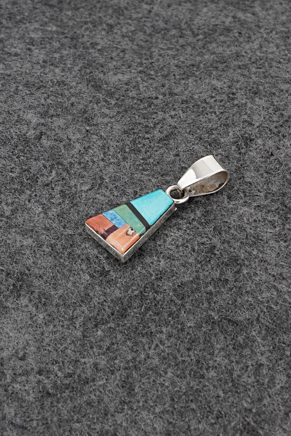 Multi Stone & Sterling Silver Pendant - Priscilla Smith