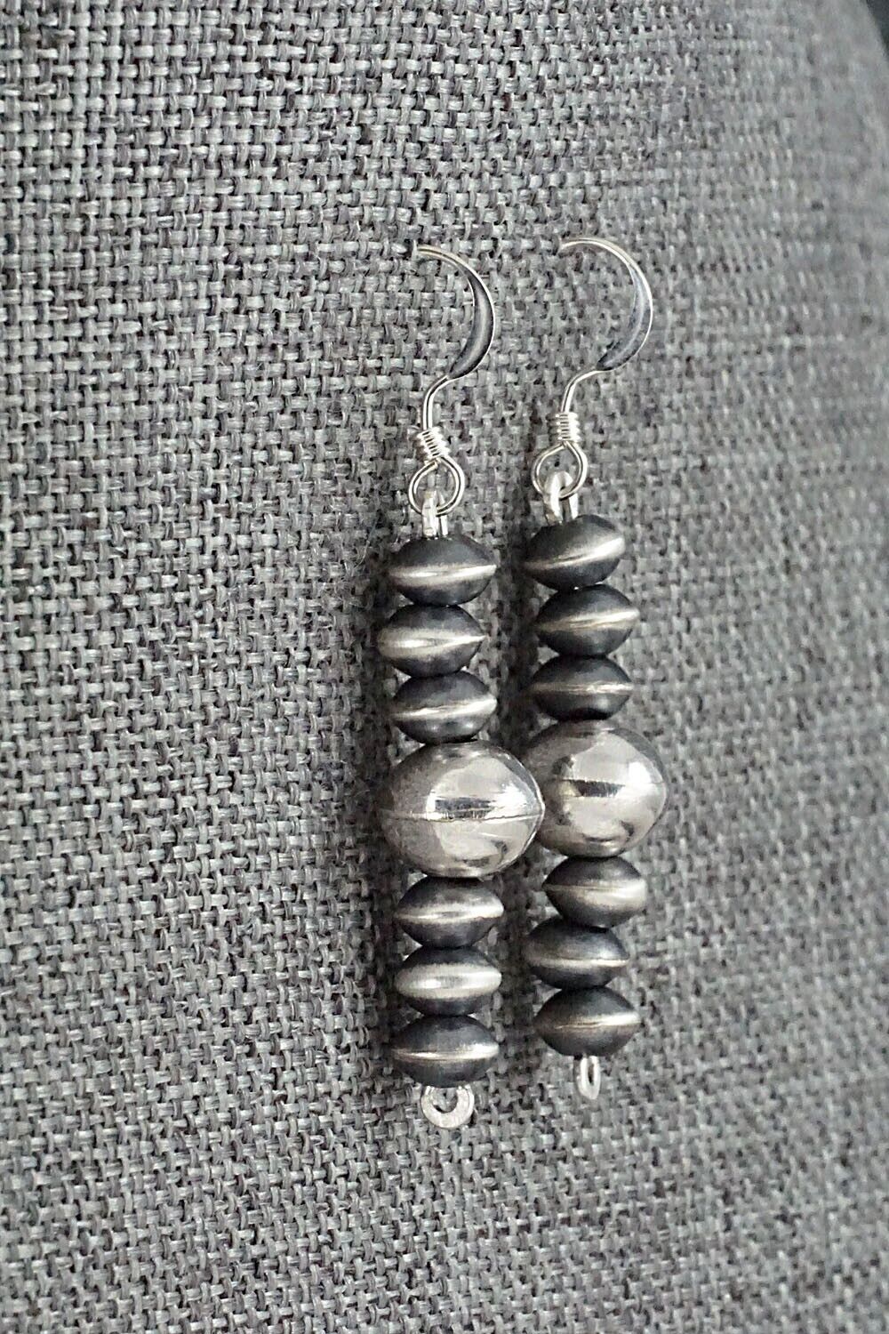 Sterling Silver Navajo Pearl Earrings - Preston Haley