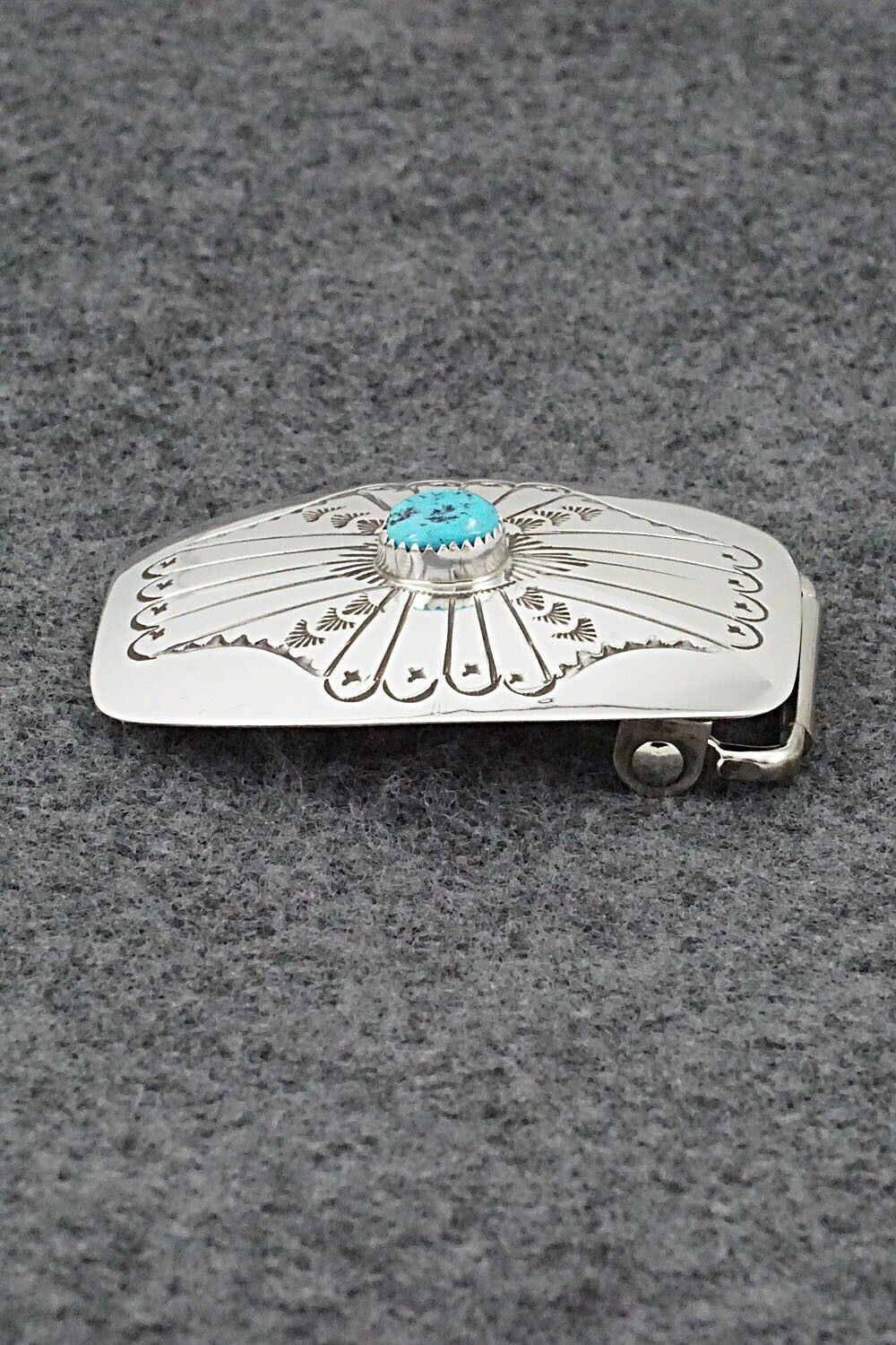 Turquoise & Sterling Silver Belt Buckle - Jolene Begay