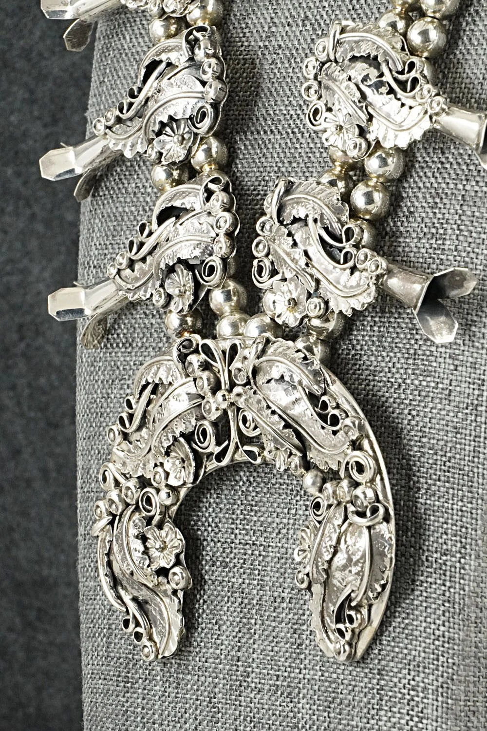 Sterling Silver Squash Blossom Set - Harry B. Yazzie