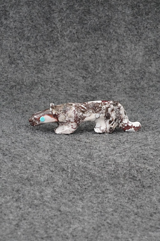 Mountain Lion Zuni Fetish Carving - Ronnie Lunasee